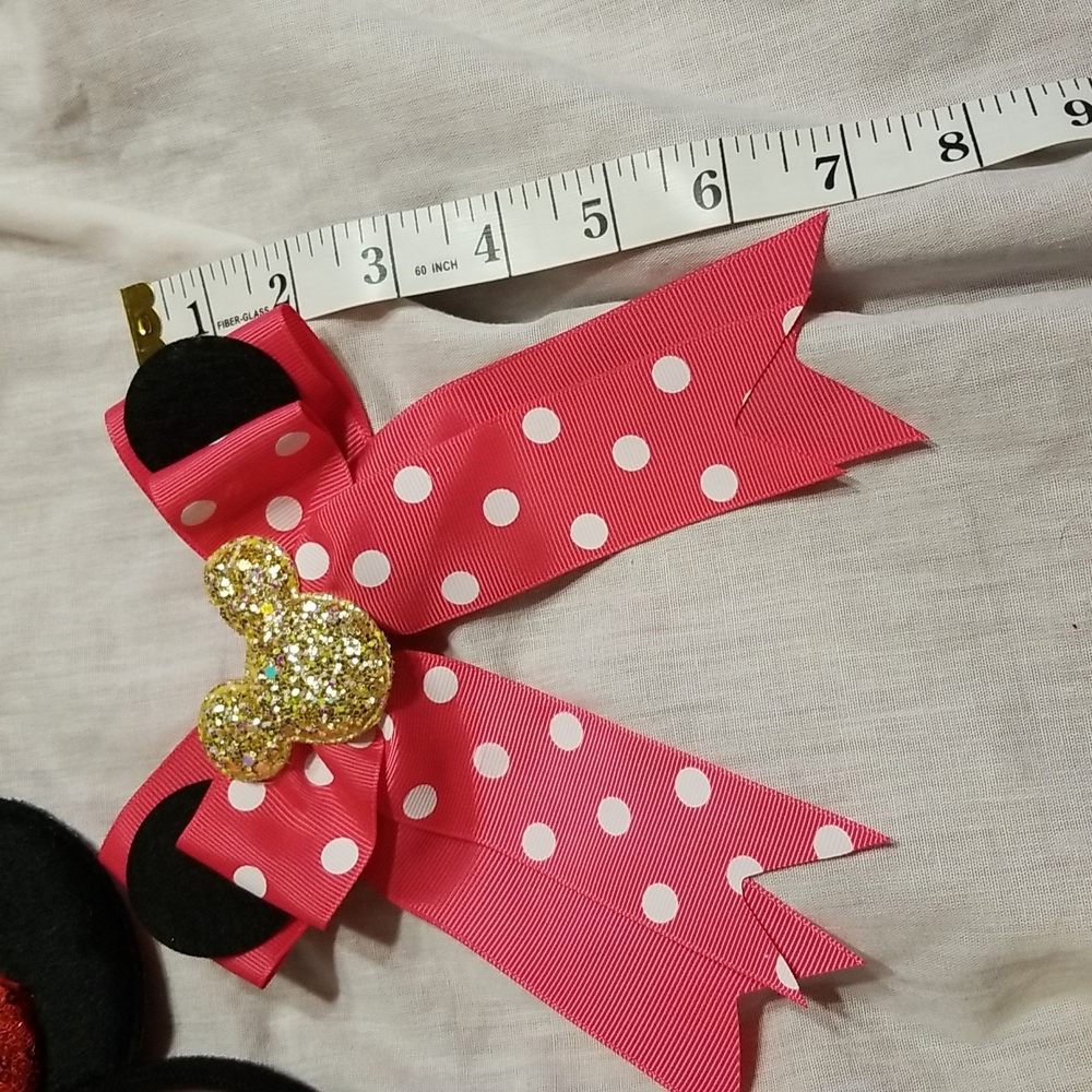 Mouse hair ornament clips bows bundle - Picture 2 of 7
